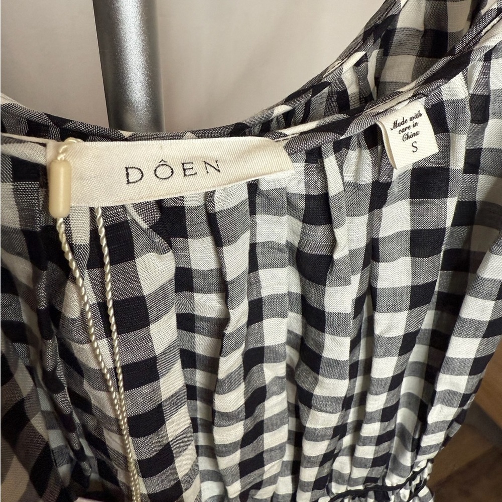 Doen Black and White Gingham Maxi Dress - Picture 5 of 6